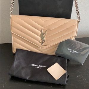 Saint Laurent Paris wallet on chain
